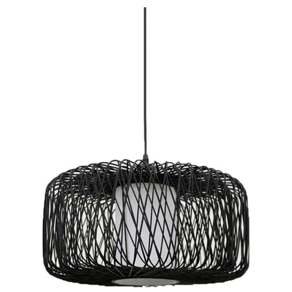 Brown Bamboo Wicker Woven Pendant Light Ceiling Lamp Chandelier Fixture